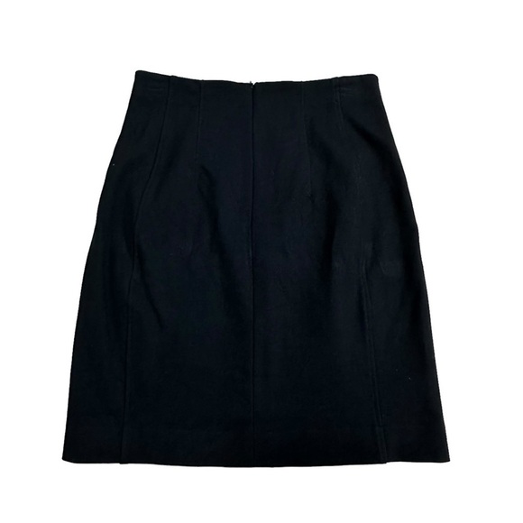 MM Lafleur Skirt Mini Black Knit Work Academia Minimalist Preppy Size 4 Small - Picture 4 of 6